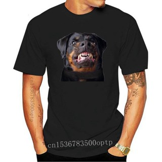 men tops t shirt Angry Rottweiler Head 2022 Funny Dog  T-shirt - Joke Present_04