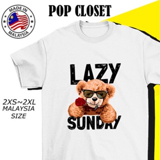 TEDDY BEAR TSHIRT CARTOON T SHIRT SHORT SLEEVES CUTE T-SHIRT WOMAN MAN 100% COTTON FASHION KOREAN TOP READY STOCK_02