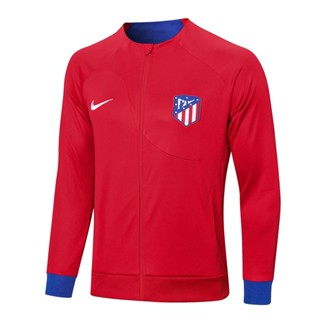 เสื้อกีฬาแจ็กเก็ต ลายทีมฟุตบอล Atletico Madrid 22-23 ชุดเยือน สําหรับผู้ชาย