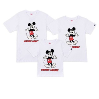 เสื้อยืดผู้หญิง เสื้อยืดผ้าคอตตอน Disney Mickey Mouse Family T-Shirt - เสื้อยืดครอบครัวมิกกี้เมาส์ครอบครัว สินค้าลิขสิทธ