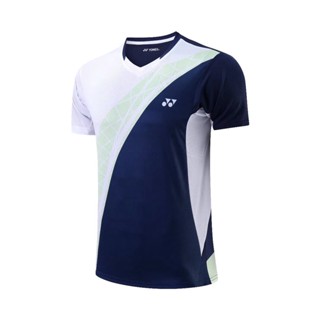 ใหม่ YONEX ชุดเสื้อกีฬาแบดมินตัน แขนสั้น ระบายอากาศ แบบแห้งเร็ว เหมาะกับฤดูใบไม้ผลิ และฤดูร้อน สําหรับผู้ชาย และผู้หญิง