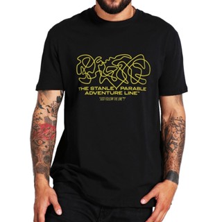 เสื้อยืด ผ้าฝ้าย 100% พิมพ์ลาย The Stanley Ultra Deluxe Adventure Line Follow The Line ไซซ์ EU แฟชั่นฤดูร้อน สําหรับผู้ช