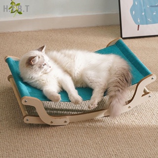 H.T.B.T เก้าอี้โยกแมว 4 Season Universal Minimalist Pine Cat Hammock Bed สำหรับอุปกรณ์สัตว์เลี้ยง