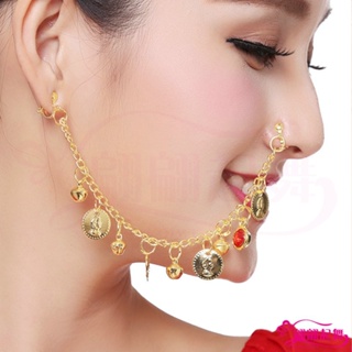 [Accessories] ห่วงโซ่จมูก เครื่องประดับ สําหรับเต้นรําอินเดีย