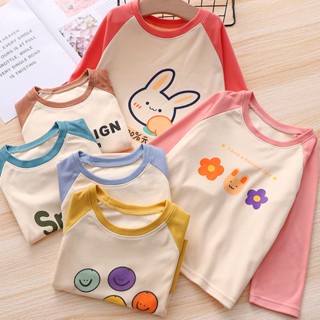 [Babycat] พร้อมส่ง ขายดี ใหม่ เสื้อแขนยาว แบบสวมหัว ให้ความอบอุ่น สไตล์ญี่ปุ่น เกาหลีใต้ แฟชั่นฤดูใบไม้ผลิ ฤดูใบไม้ร่วง ฤดูหนาว สําหรับเด็ก