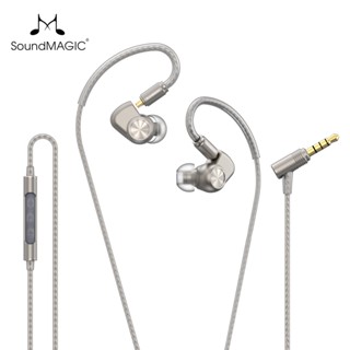 Soundmagic E90C หูฟังอินเอียร์ แบบมีสาย พร้อมไมโครโฟนโคแอกเชียล ไดรเวอร์คู่ อินเอียร์มอนิเตอร์ สเตอริโอ HiFi พร้อมสายเคเบิล ถอดออกได้ สําหรับนักดนตรี ออดิโอไฟล์