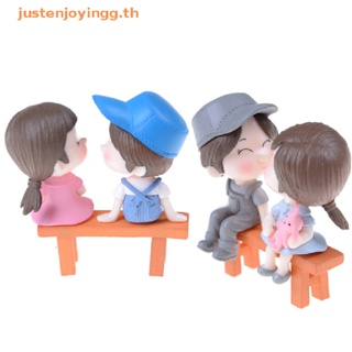 { Justenjoyingg.th } ตุ๊กตาคู่รักจิ๋ว สําหรับตกแต่งบ้านตุ๊กตา สวน 3 ชิ้น ต่อชุด