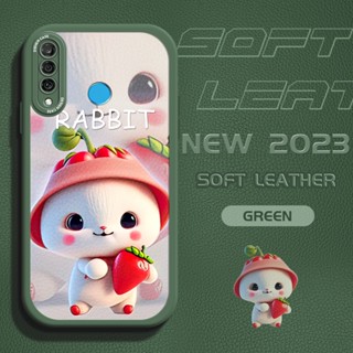 เคสโทรศัพท์มือถือหนัง แบบนิ่ม ลายการ์ตูนกระต่ายน่ารัก สําหรับ Huawei P20 P30 Pro P30 Lite Mate 20 Pro Nova 5T 7 SE Honor 20