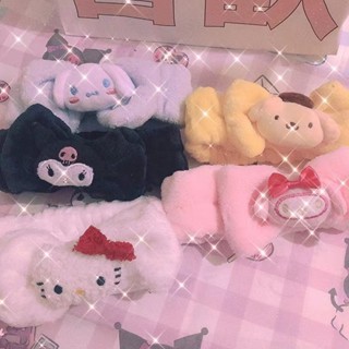 ที่คาดผม ประดับโบว์ ลายการ์ตูน Sanrio Kuromi Kitty My Melody เหมาะกับของขวัญ สําหรับเด็กผู้หญิง