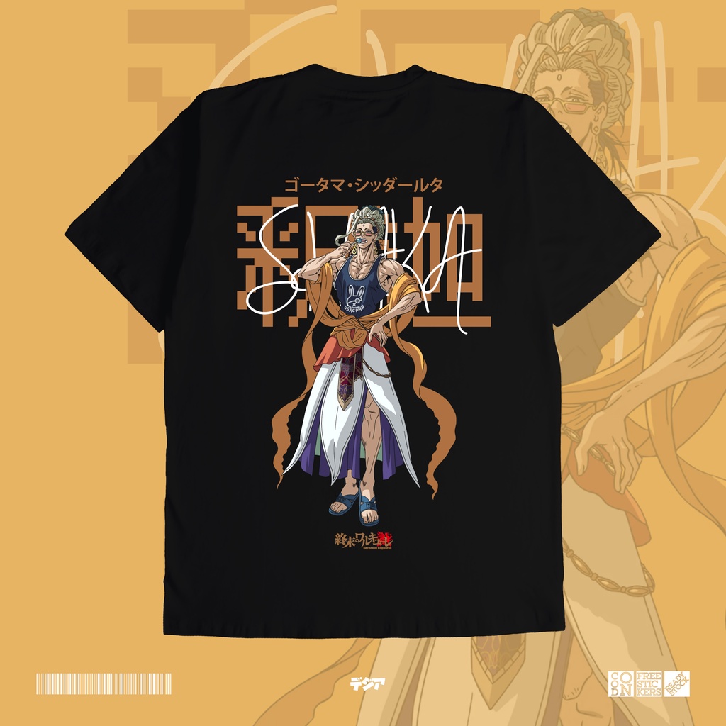 เสื้อยืด พิมพ์ลายการ์ตูนอนิเมะ Shaka Record of Ragnarok Buddha God God Human สไตล์ญี่ปุ่น