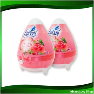 เจลปรับอากาศรูปไข่ กลิ่นพีช Egg-Shaped Air Freshener Gel Peach Scent 170 กรัม (แพ็ค2ชิ้น) ฟาร์เซ็นท์ Farcent เจลหอม ปรับ