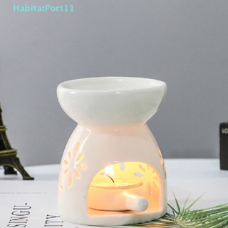 Habitatport กระถางน้ําหอมเซรามิค รูปโคมไฟอโรมา