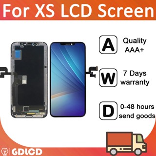 อะไหล่หน้าจอสัมผัสดิจิไทเซอร์ LCD แบบเปลี่ยน สําหรับ XS