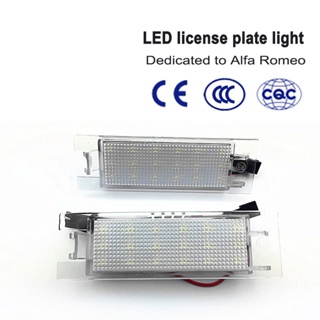 หลอดไฟ LED ติดป้ายทะเบียนรถยนต์ Alfa Romeo Brera Giulietta Mito 174 156 159 166 2 ชิ้น