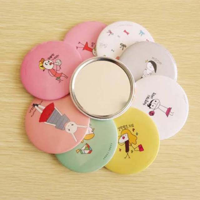 (SABENA Shop) MINI TRAVEL ROUND MIRROR SIZE 6.5 CM