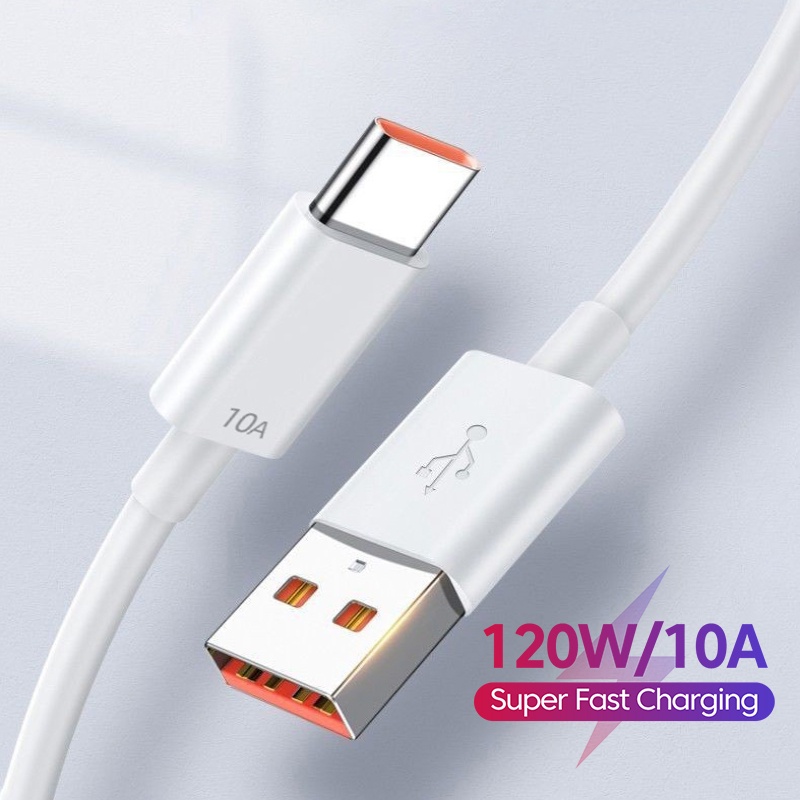 10a สาย USB C 120W สาย Type C สายชาร์จเร็ว Fast USB Type C สายชาร์จข้อมูลสายชาร์จด่วน