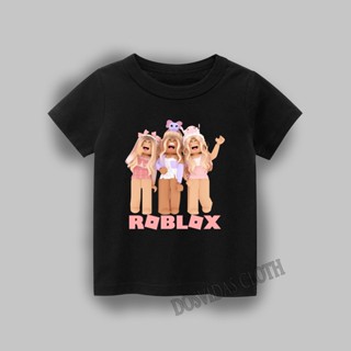 เสื้อยืด พิมพ์ลาย GIRLS ROBLOX Motifs Are Cool สําหรับเด็ก_02