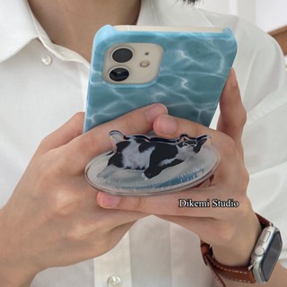 เคสโทรศัพท์มือถือ PC แบบแข็ง ลายแมวตลก สไตล์เกาหลี พร้อมที่จับ สําหรับ Iphone 14pro 13promax 13 12 11 xsmax xr