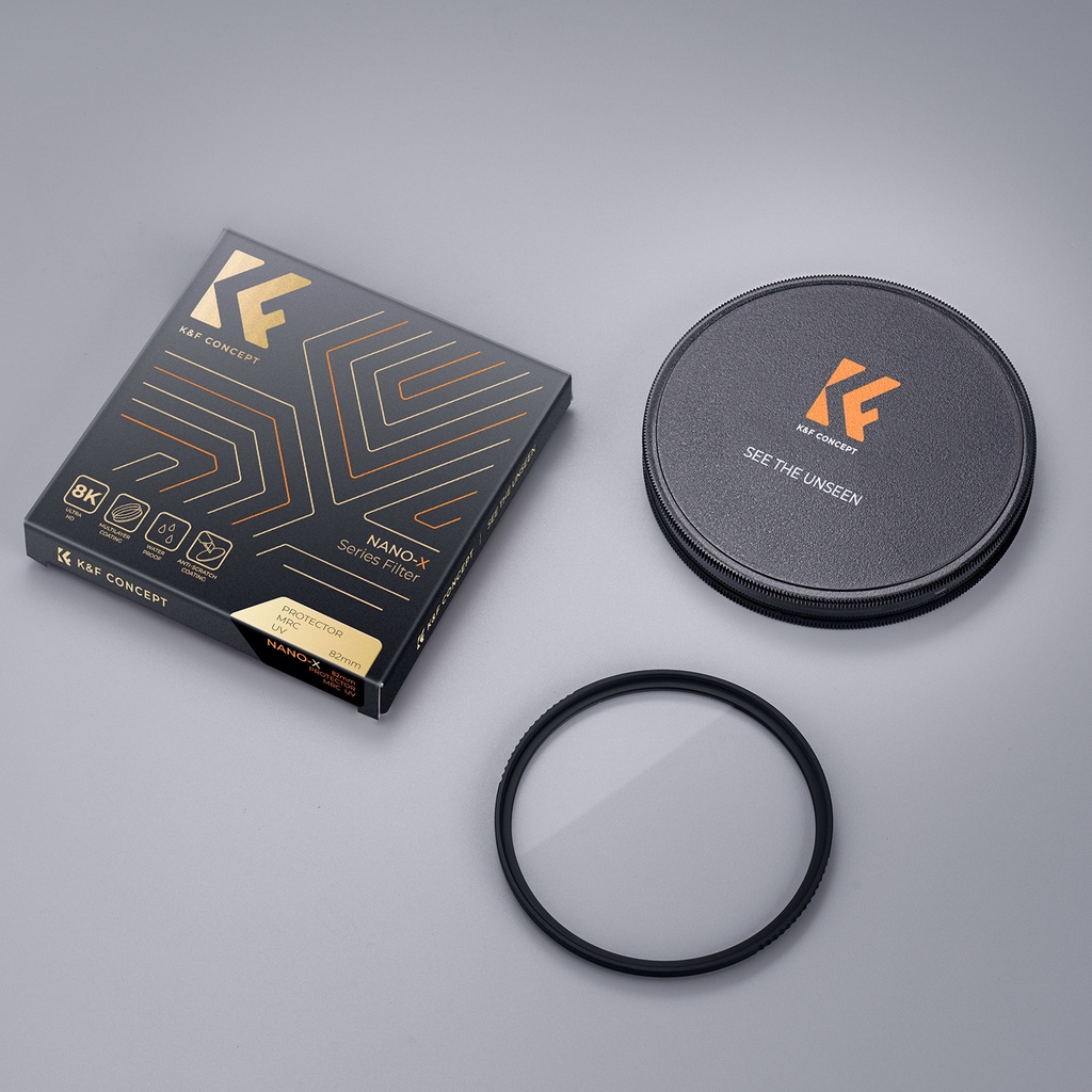 K&f ฟิลเตอร์เลนส์นาโน 49 52 55 58 62 67 72 77 82 มม. ป้องกันรังสียูวี 28 เคลือบหลายชั้น สําหรับเลนส์กล้อง Nikon Snoy Canon
