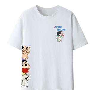 Cartoon Crayon Shin-Chan T-shirt Women Short Sleeve Couple Loose Men Summer_12