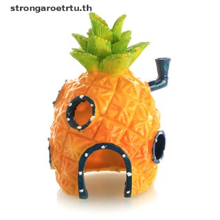 Strongaroetrtu ธงเรซิ่น ลายการ์ตูนสับปะรด สําหรับตกแต่งตู้ปลา