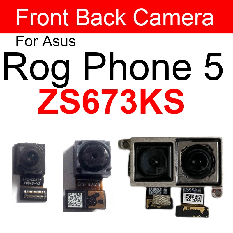 ด้านหน้า ขนาดเล็ก &amp; อะไหล่สายเคเบิลเมนบอร์ดกล้องหลัง แบบเปลี่ยน สําหรับ ASUS ROG Phone 5 ZS673KS I005DA