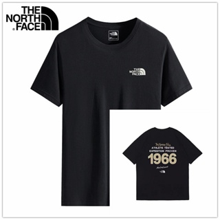 เสื้อยืดคอกลม แขนสั้น ผ้าฝ้าย ปักลายโลโก้ The North Face สําหรับผู้ชาย และผู้หญิง