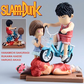 ฟิกเกอร์ SlamDunk สแลมดังก์ Basketball นักบาส Haruko Akagi ฮารุโกะ Hanamichi Sakuragi ซากุรางิ Rukawa Kaede รุคาวะ Model