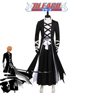 เสื้อคลุมคอสเพลย์ Bleach Kurosaki Ichigo สําหรับปาร์ตี้ฮาโลวีน