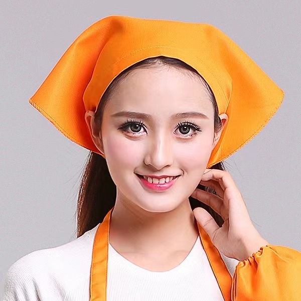 👍🏻【คุณภาพสูง】หมวกเชฟ ผ้าโพกหัว ทรงสามเหลี่ยม สีพื้น สไตล์ญี่ปุ่น สําหรับผู้หญิง ผู้ชาย ร้านอาหาร ทํางาน เบเกอรี่ คาเฟ่