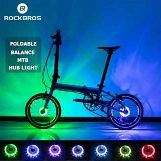 Rockbros ไฟเตือน LED 7 สี กันน้ํา สําหรับติดล้อรถจักรยาน MTB