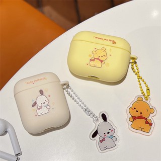 [Case Pro 2nd] เคส TPU นิ่ม เนื้อแมตต์ ลายการ์ตูน Pochacco น่ารัก สําหรับ AirPods Pro Pro2 Gen1/2 3