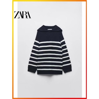 Zara เสื้อกันหนาว แขนยาว มีฮู้ด ลายทาง 9,667,126 105