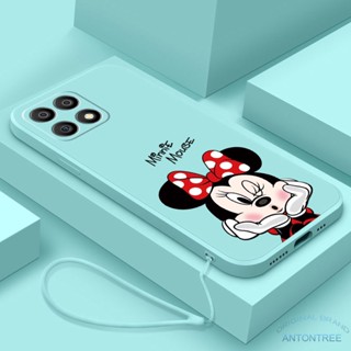 [ฟรีสายคล้อง] Honor X8a X7a Lovey Minnie เคสโทรศัพท์ ยางซิลิโคนเหลว ตลก เคสกันกระแทก