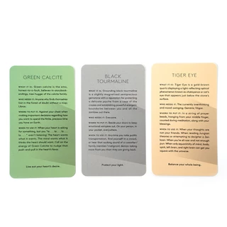 Crystals The Stone Deck - 78 Crystal Cards to Energize your Life New Couple Game Gift