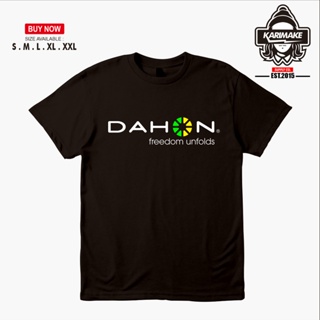 Karimake เสื้อยืดกีฬา แขนสั้น พิมพ์ลายโลโก้ Dahon สําหรับปั่นจักรยานแบบพับ