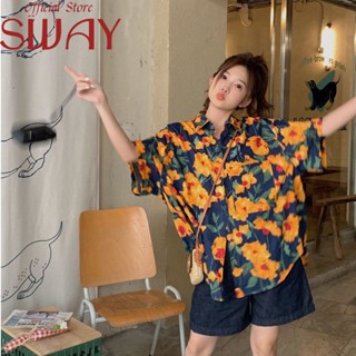 SWAY  เสื้อ เสื้อเชิ้ต เสื้อผู้หญิง หลวม  Beautiful Korean Style สวยงาม ทันสมัย A25K0DP 36Z230909