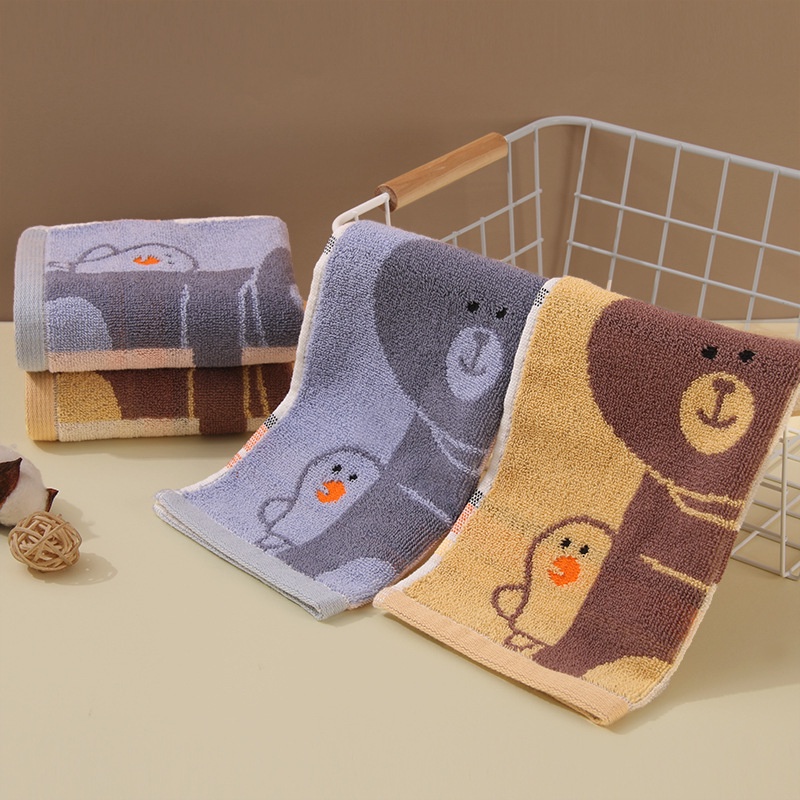 🔥พร้อมส่งร้านไทย🔥 ผ้าเช็ดหน้าเด็ก เช็ดน้ำลาย ลายสัตว์น่ารัก ซับน้ำได้ดี - รูปที่ 2