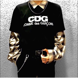 เสื้อยืดคอกลม เสื้อไม่ต้องรีด ผ้านุ่ม Comme des Garcons CDG Tshirt เสื้อ CDG.