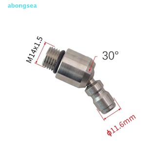 Abongsea หัวฉีดสเตนเลส แรงดันสูง 360 องศา 1/4 นิ้ว 0 15 25 40 องศา อุปกรณ์เสริม สําหรับล้างรถยนต์