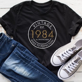 Vintage Leopard 1984 T Shirt Women Party Birthday Cotton Tshirt Top Fashion Letter T-shirt_03