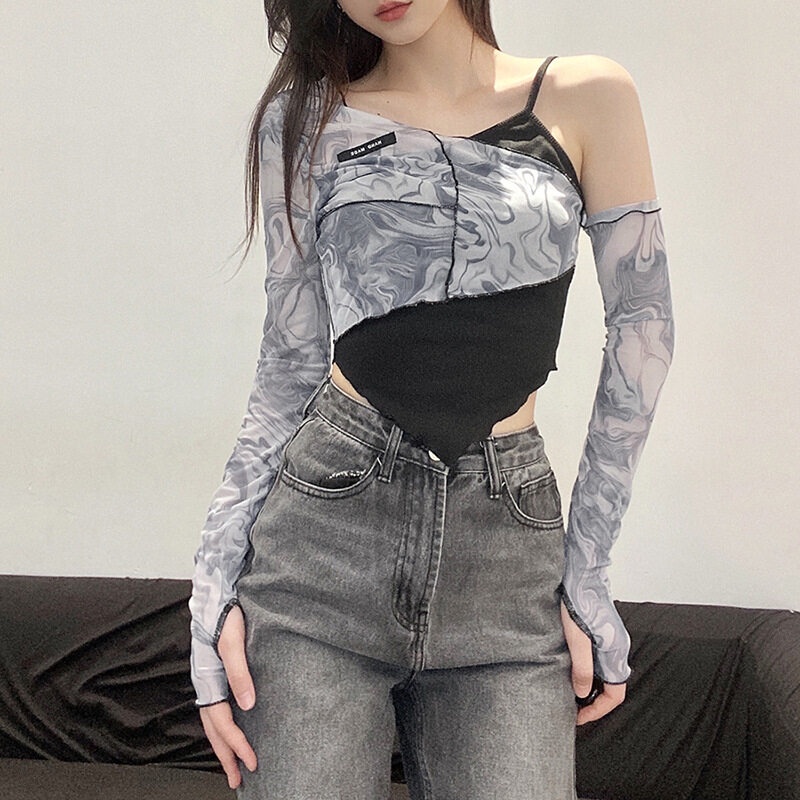 เสื้อแขนยาว เปิดไหล่ แบบนิ่ม อเนกประสงค์ แบบเรียบง่าย เหมาะกับฤดูร้อน สําหรับผู้หญิง