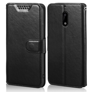 เคสโทรศัพท์หนัง PU แบบฝาพับ พร้อมช่องใส่บัตร สําหรับ Nokia 6 2017 TA-1021