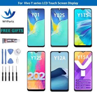 อะไหล่หน้าจอสัมผัสดิจิทัล LCD แบบเปลี่ยน สําหรับ Vivo Y01 Y02S Y11S Y12S Y12A Y15A Y16 Y21S Y22S Y33S Y35 Y76