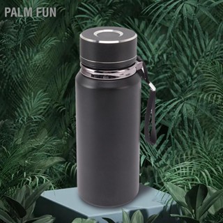 Palm Fun ขวดน้ำสแตนเลสหุ้มฉนวน 600ml 20oz ขวดน้ำสูญญากาศแบบพกพาสำหรับชากาแฟเครื่องดื่มร้อนเย็น