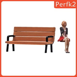 [Perfk2] โมเดลฟิกเกอร์ 1:64 Bench Girl Diorama สําหรับตกแต่งโต๊ะ