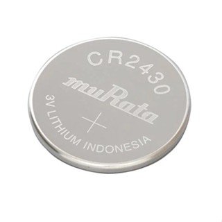 ถ่านกระดุม muRata CR2430  จำหน่ายแบบ 1ก้อนหรือ ยกแผง มี 5ก้อน ถ่าน