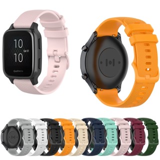 สําหรับ Garmin Venu SQ2 SQ เพลง ซิลิโคน ที่มีสีสัน หัวเข็มขัด สายรัดสมาร์ทวอทช์ สายรัดข้อมือ 20 มม.