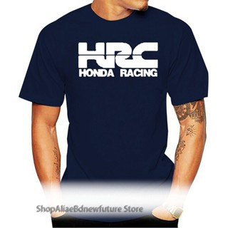 ใหม่ เสื้อยืดลําลอง ผ้าฝ้าย แขนสั้น คอกลม พิมพ์ลายโลโก้ Hrc Race เหมาะกับการแข่งรถจักรยานยนต์ สําหรับผู้ชาย