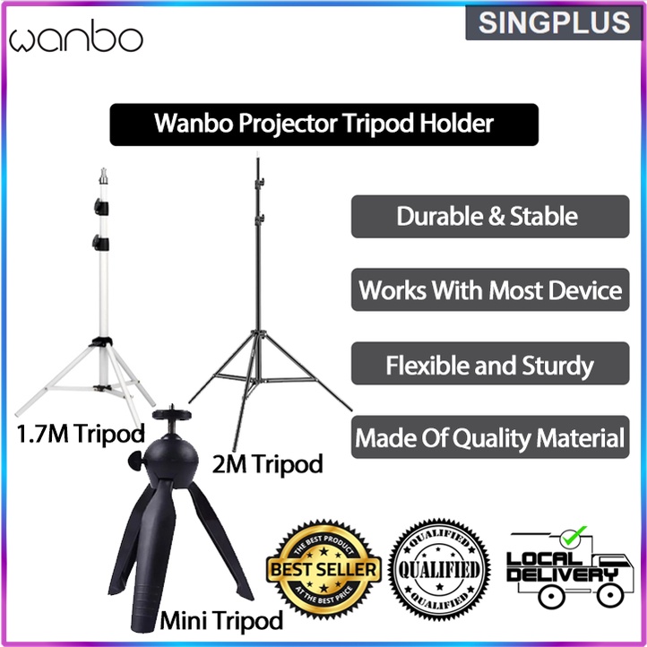 Wanbo Mini ขาตั้งกล้อง 360 ปรับ Ballhead ตารางด้านบนสําหรับ Wanbo mini โปรเจคเตอร์/สมาร์ทโฟน/Compact